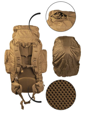 Backpack ′recom′ 88 liters PES, Coyote – Mil-Tec (2)