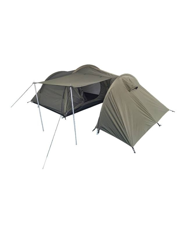 Tent for 3 people with storage space, 1.90 × 4.05 m – Mil-Tec (1)