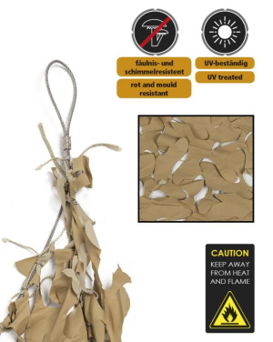 Broadleaf 'shadow Sail' net 4.0 × 4.0 Desert – Mil-Tec (2)