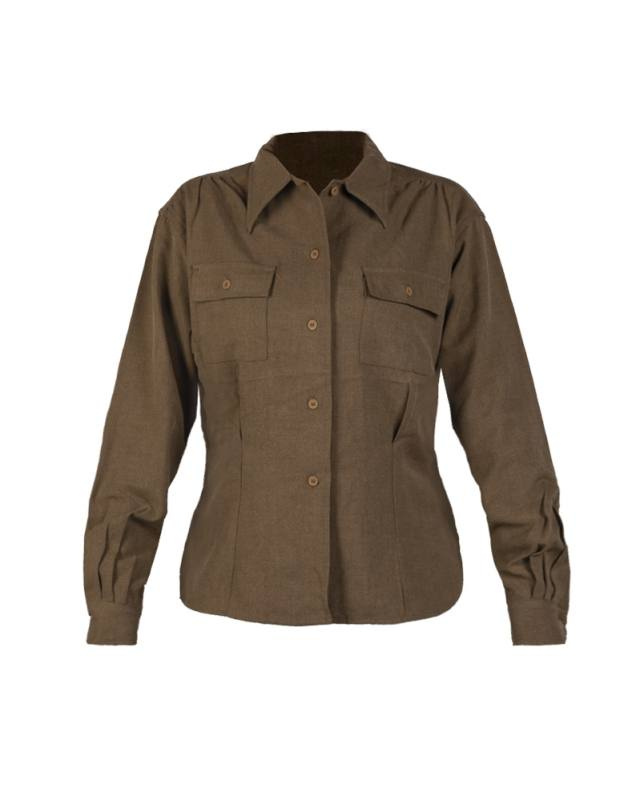 US Shirt Wool Women´s Od (repro) – Mil-Tec (1)