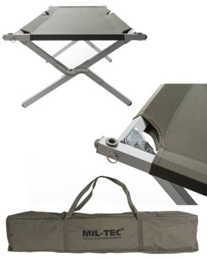 US Field Bed Aluminum Frame 210 × 70 cm Generation II – Mil-Tec (2)