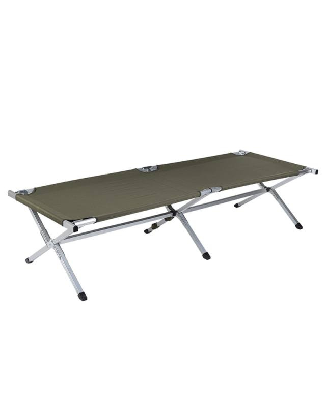 US-style aluminum cot, 190 x 65 cm, olive green, reinforced – Mil-Tec (1)