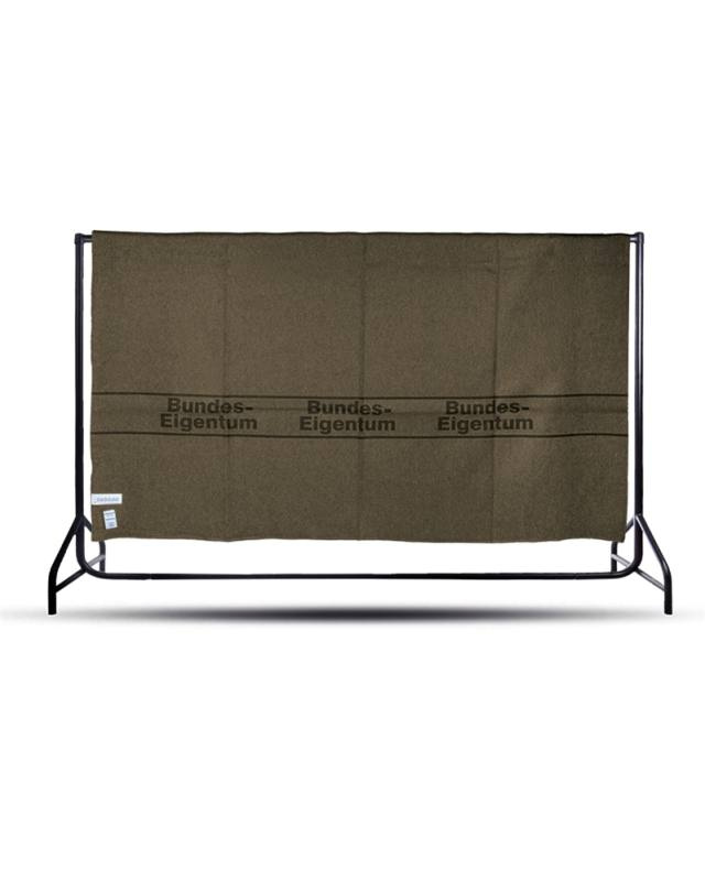 BW wool blanket ′federal property′ 200 × 210 cm olive green – Mil-Tec (1)