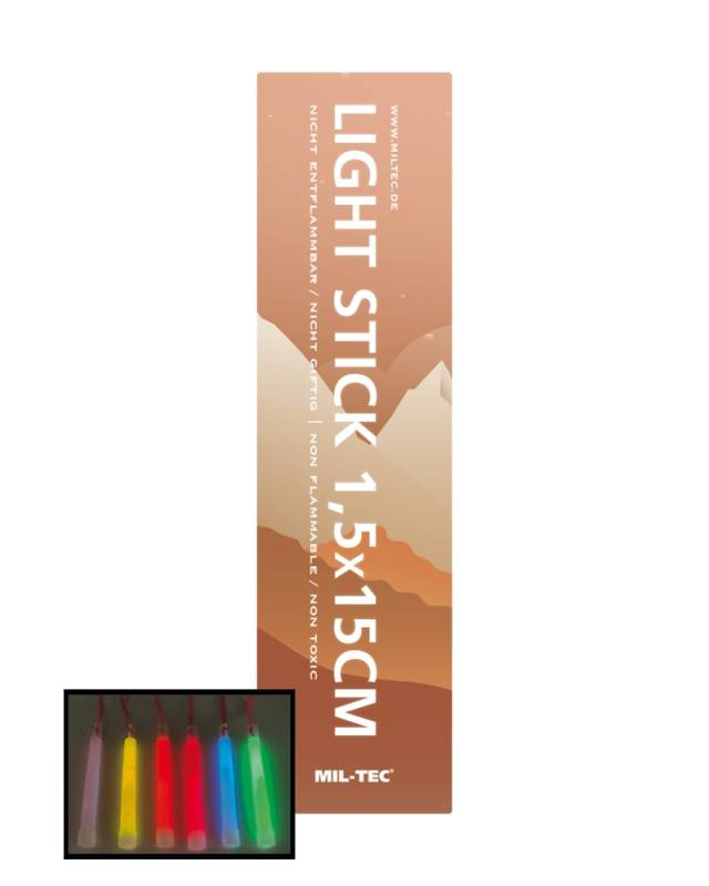 Light stick 1.5 × 15 cm 12 hrs. orange – Mil-Tec