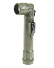 US LED Angled Flashlight Large Olive Green