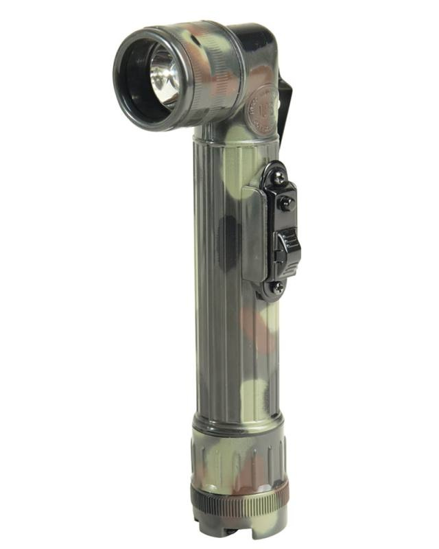 US LED Angled Flashlight Large Camouflage – Mil-Tec