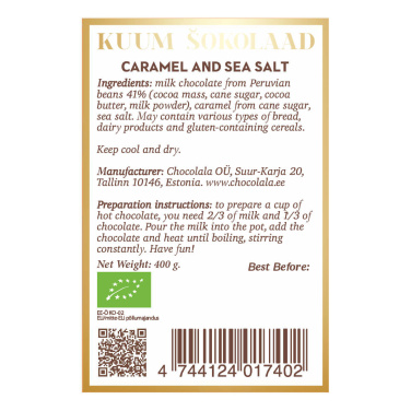Hot chocolate with caramel and sea salt, product image (3)