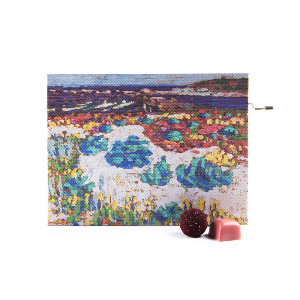 chocolate gift box with music by A. Pärt and painting by K. Mägi – 16 chocolates, product image (1)