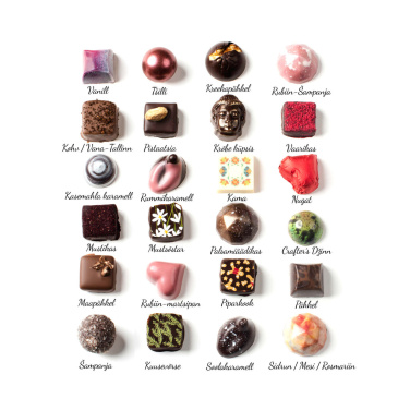 Transparent chocolate gift box with 9 chocolates, product image (2)