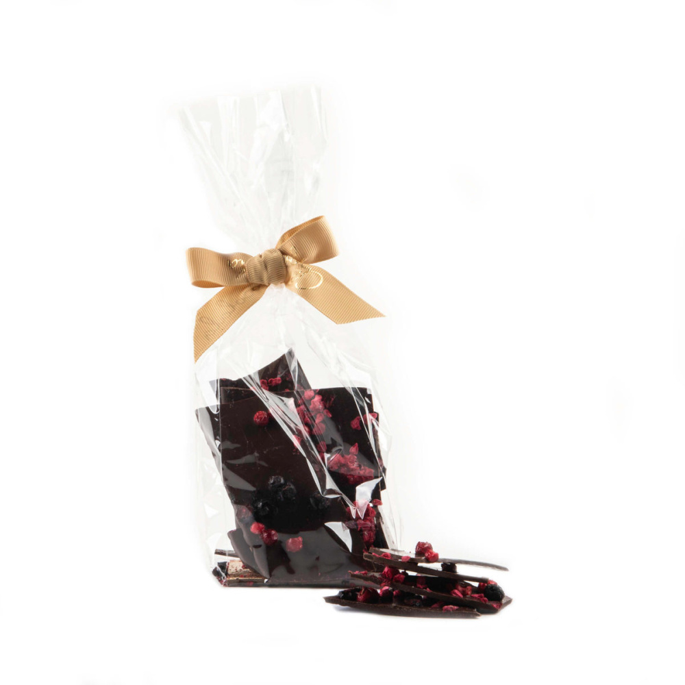Dark chocolate chips with berries, product image