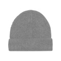 Stanley/Stella Fisherman Beanie knitted beanie, grey (Mid Heather Grey)