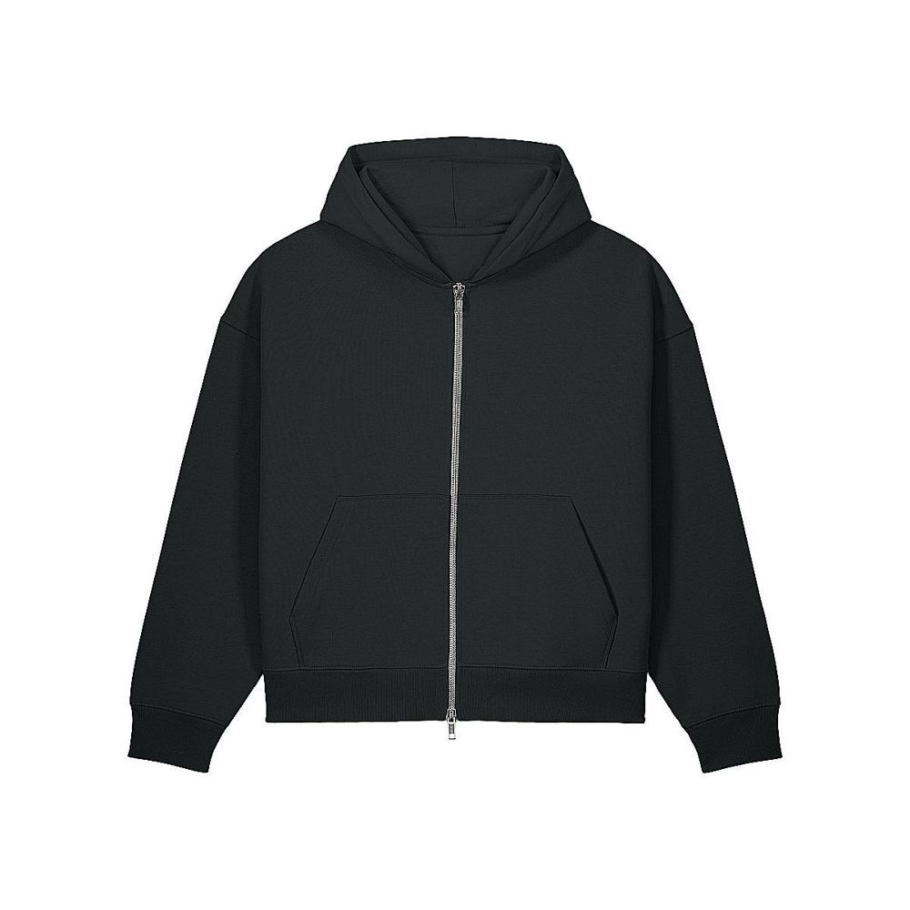 Stanley/Stella Fronter unisex zip hoodie – black, XS (1)