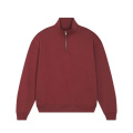 Stanley/Stella Miller Dry unisex zip-neck sweatshirt, 400 g/m², reddish brown (Red Earth)