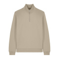 Stanley/Stella Trucker 2.0 unisex zip-neck sweatshirt, 280 g/m², beige (Desert Dust)