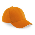 Beechfield B20 baseball cap, orange / white