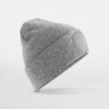 Beechfield B446 knitted beanie, heather grey