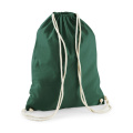 Westford Mill W110 drawstring gym bag, bottle green