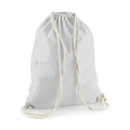 Westford Mill W110 drawstring gym bag, light grey