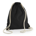 Westford Mill W810 drawstring gym bag, black
