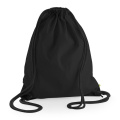 Westford Mill W810 drawstring gym bag, black / black
