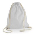 Westford Mill W810 drawstring gym bag, light grey
