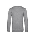 B&C WU01W crew-neck sweatshirt, heather grey