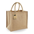 Westford Mill W413 jute tote bag, natural