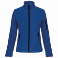 Kariban K400 women’s softshell jacket, royal blue (Dark Royal Blue) / black