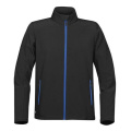 Stormtech KSB-1 men’s softshell jacket, black / blue (Azure Blue)