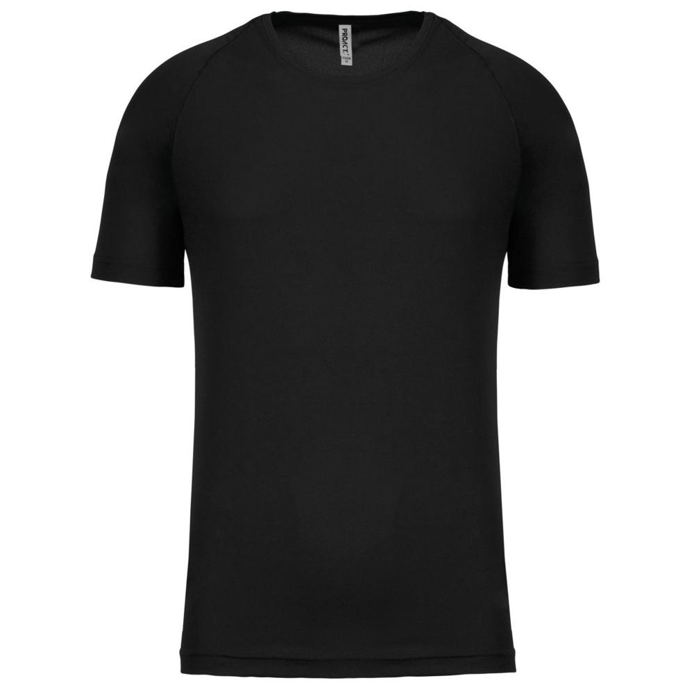 Kariban PA438 men’s sports T-shirt, 140 g/m² - black, XS (1)