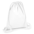 Westford Mill W260 drawstring gym bag, white