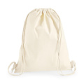 Westford Mill W210 drawstring gym bag, natural