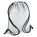 BagBase BG137 drawstring gym bag, reflective silver (Silver Reflective)