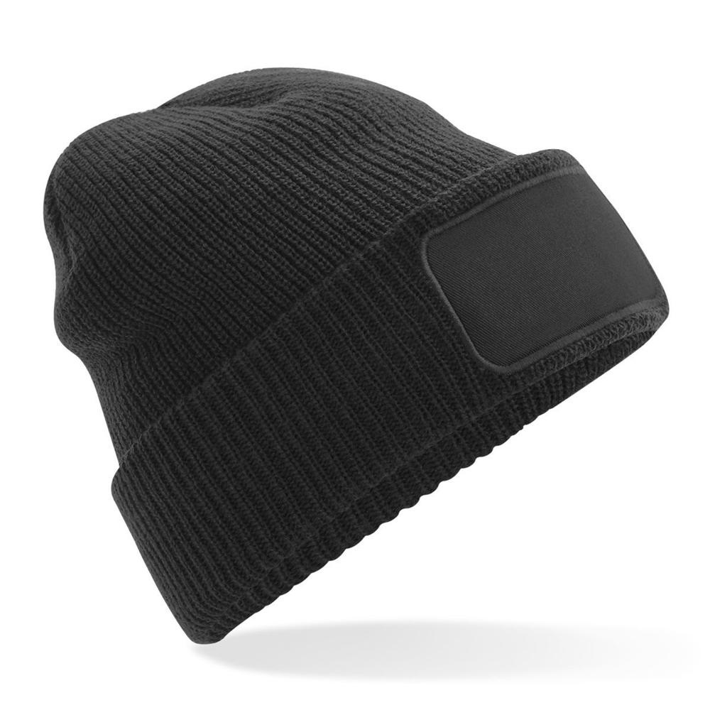 Beechfield B440 knitted beanie - black (1)