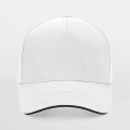 Beechfield B15C baseball cap, white / black