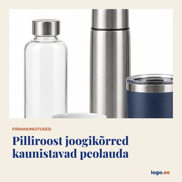 Pilliroost joogikõrred kaunistavad peolauda