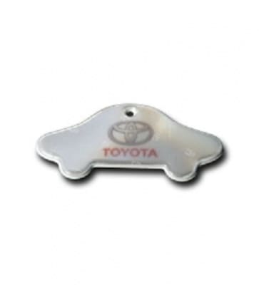 Toyota logoga pehmed helkurid  auto kujuga