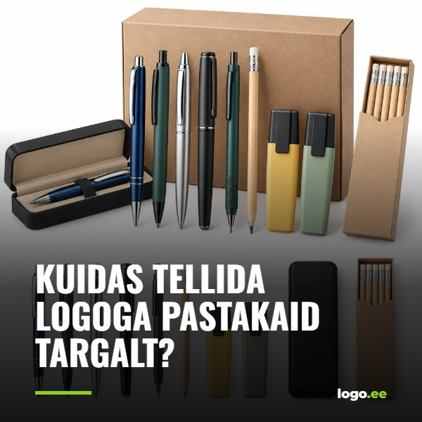 Kuidas tellida logoga pastakaid targalt?