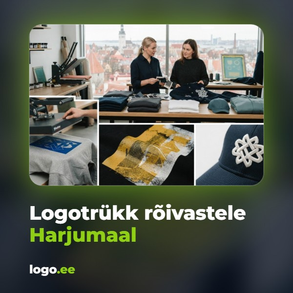Logotrükk rõivastele Harjumaal: kuidas valida sobiv teostus?