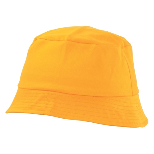 Logo trade firmakingi pilt: Kalastus müts , kollast värvi