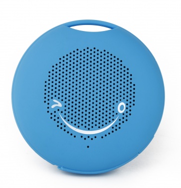 Logotrade reklaamkingituse foto: Silikoonist mini-Bluetooth-kõlar, sinine