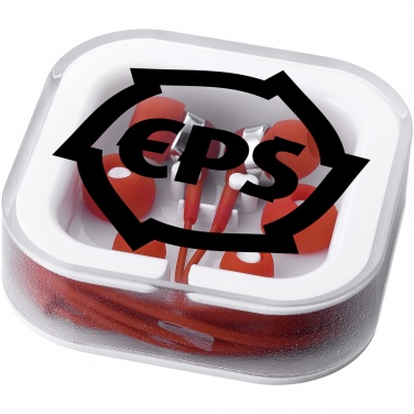 Logo trade firmakingituse pilt: Sargas kõrvaklapid, punane