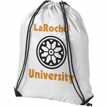 Logotrade ärikingi foto: Oriole stiilne seljakott-sussikott, valge