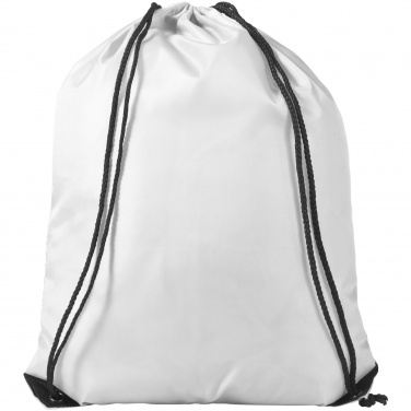 Logo trade ärikingid foto: Oriole stiilne seljakott-sussikott, valge