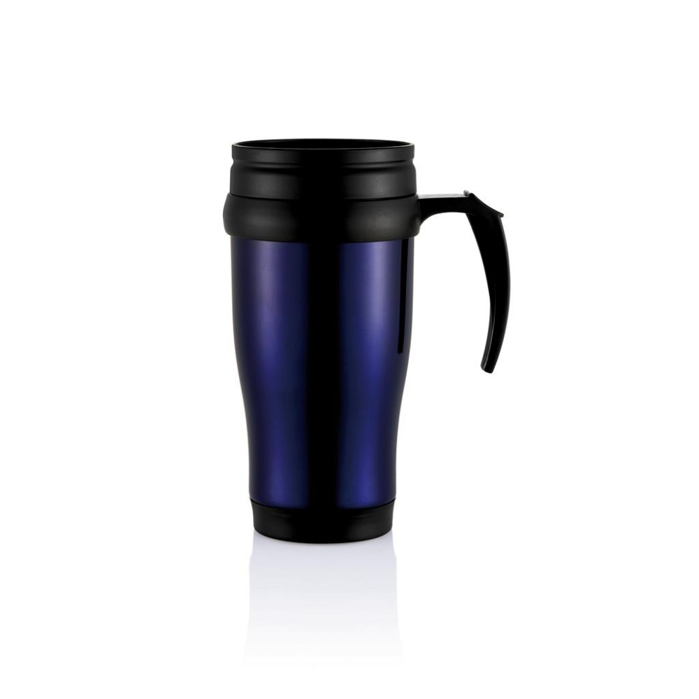 Logotrade meened pilt: Stainless steel mug, purple blue