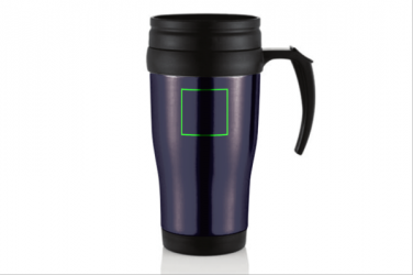 Logotrade ärikingituse foto: Stainless steel mug, purple blue