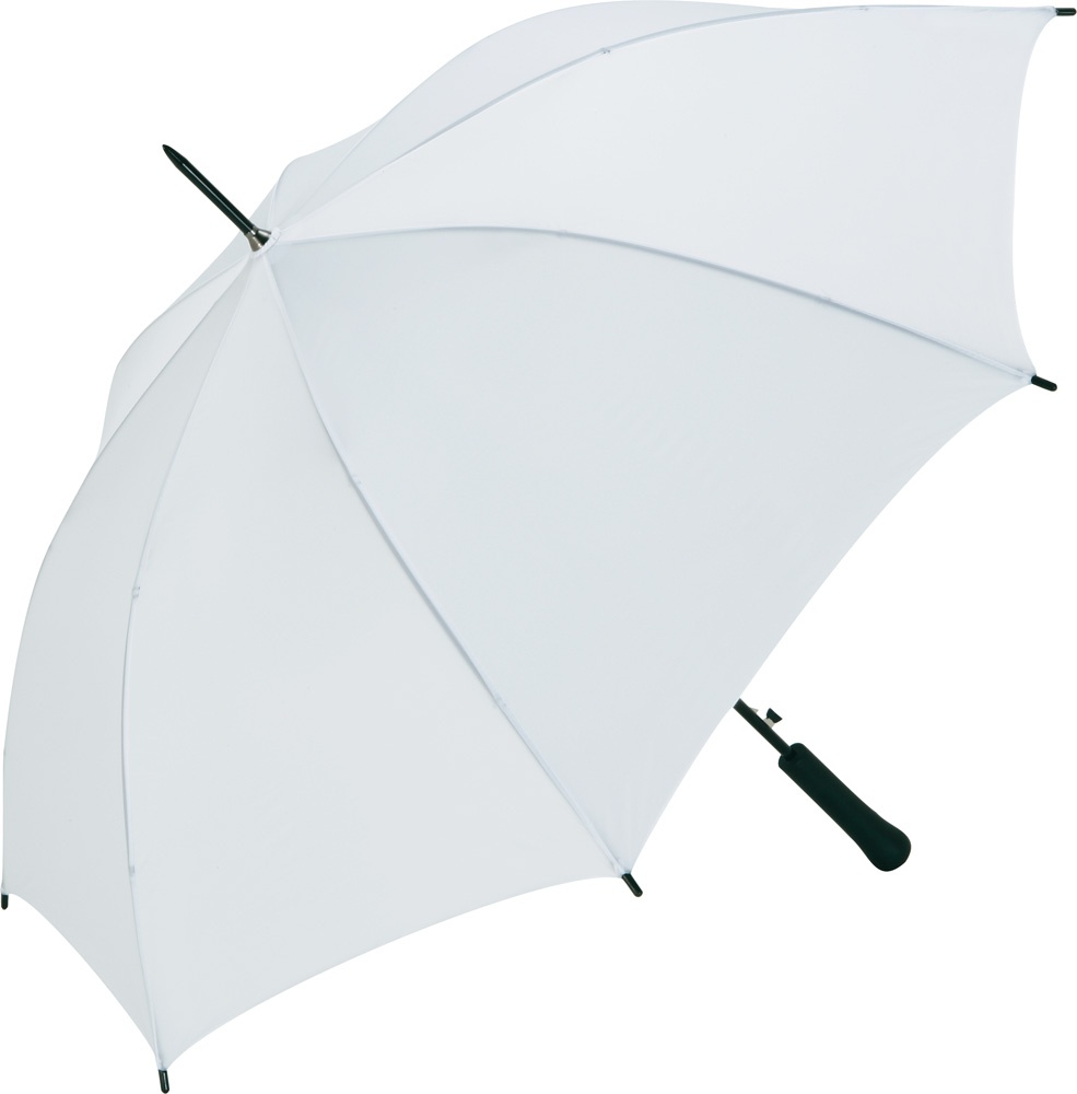 Logotrade meened pilt: Automaatne tuulekindel vihmavari, valge