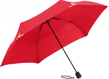 Logo trade reklaamtoote pilt: Helkuräärisega Safebrella® LED minivihmavari 5171, punane