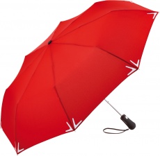 Helkuräärisega AC Safebrella® LED minivihmavari 5571, punane