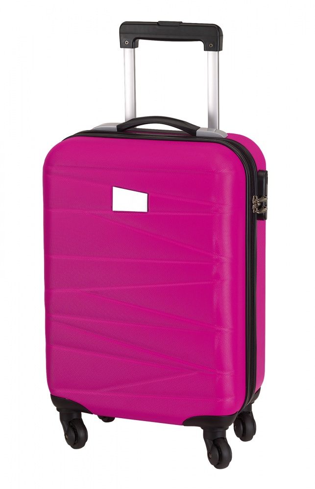 Logo trade reklaamkingituse pilt: Käsipagasi mõõdus reisikohver Padua, roosa